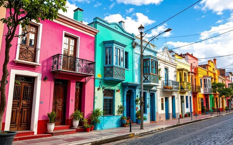Casas de colores del Caminito en La Boca, Buenos Aires, Argentina